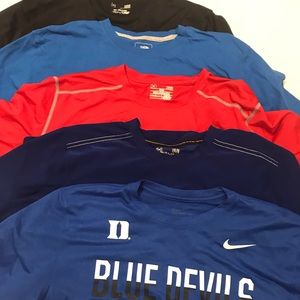 Various men’s athletic tops size large